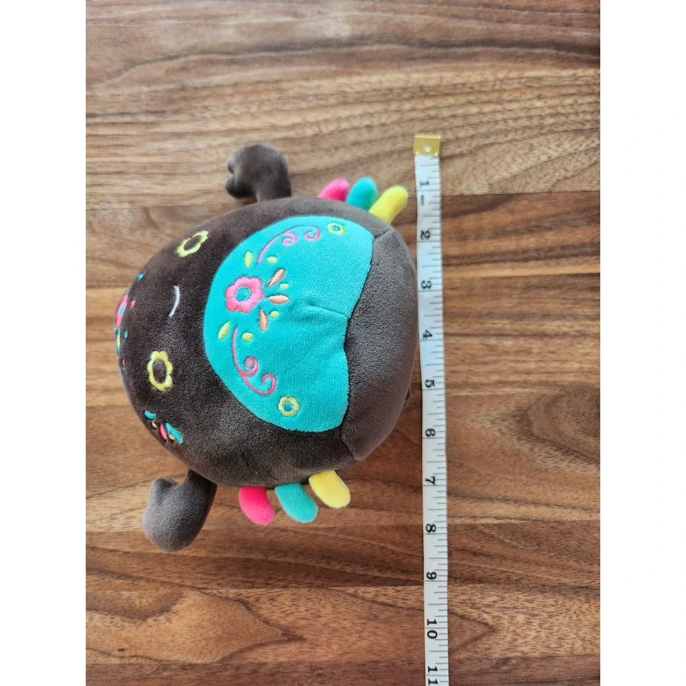 Dia De Los Muertos Squishmallow Plush Toy Brown Floral Details Kids